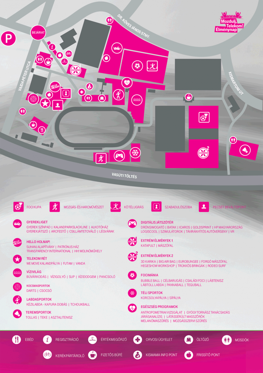 Mozdulj Telekom 2018 térkép