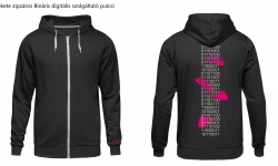 Fekete zipzáros - Bináris digitális szolgáltató pulcsi